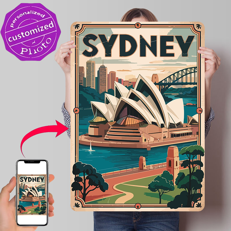 Travel Accessories Sydney - Affiche imprimée 3D texture voyage Sydney,