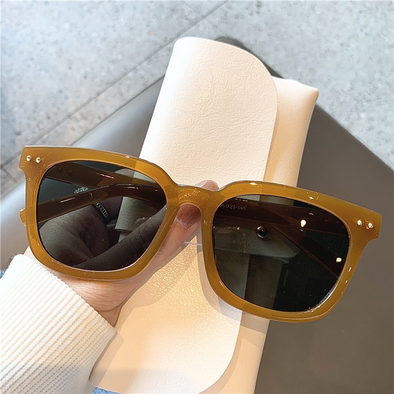 Travel Accessories Brand - Vintage marron surdimensionné carré lunettes de