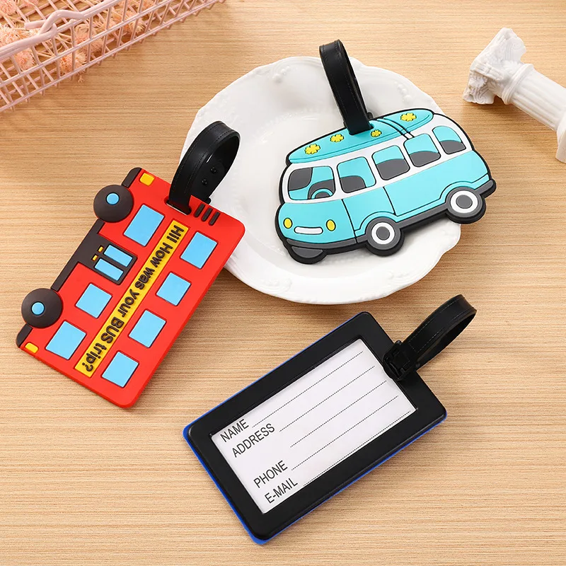 Travel Accessories List - Étiquettes de bagage en Silicone PVC