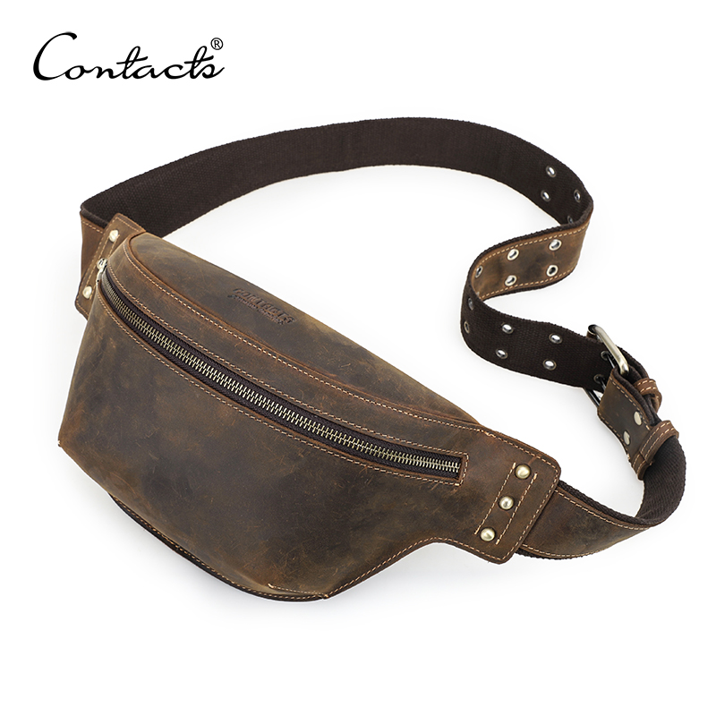 Travel Accessories Leather - CONTACT'S sacs de taille en cuir