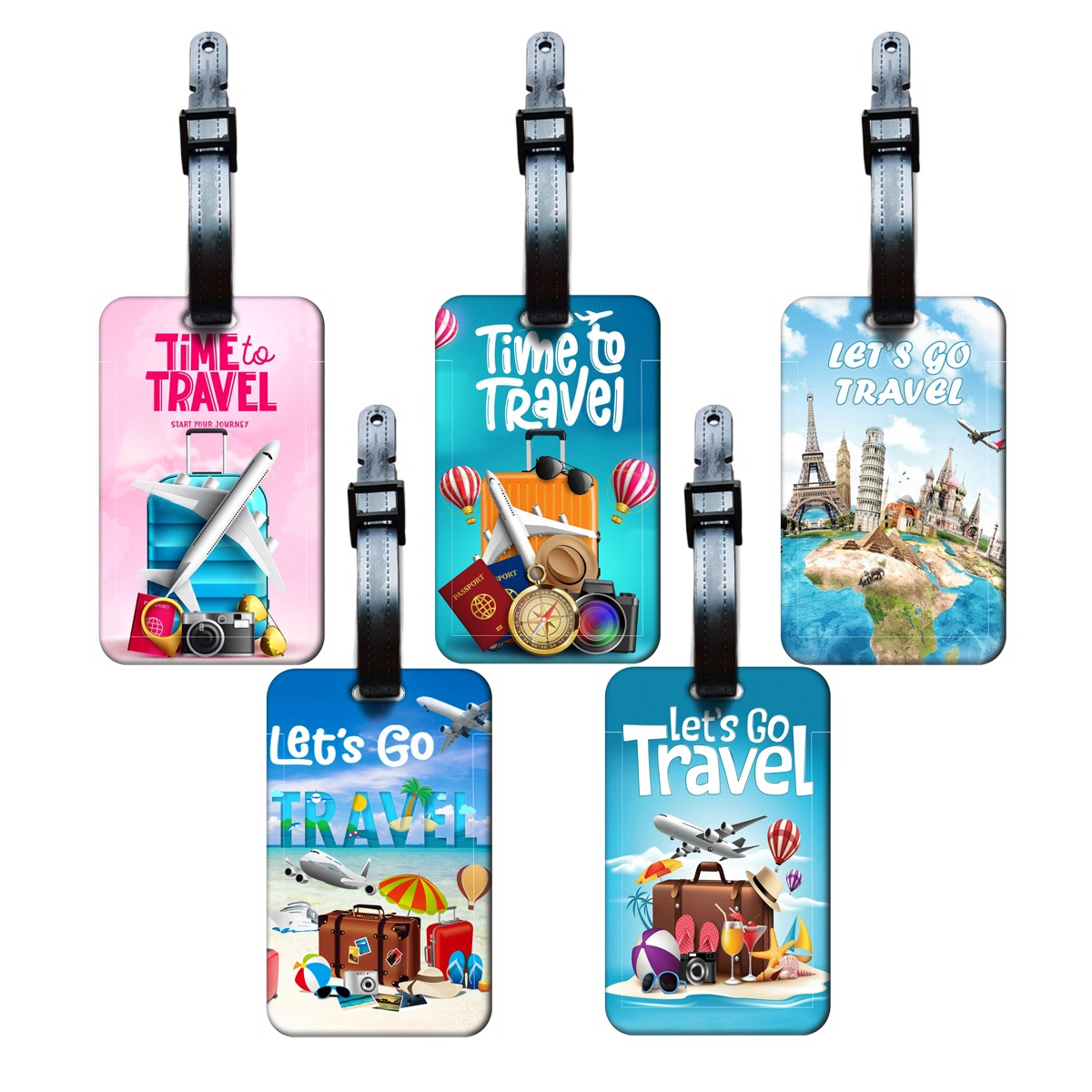 Travel Accessories List - Étiquette de bagage de voyage unisexe,