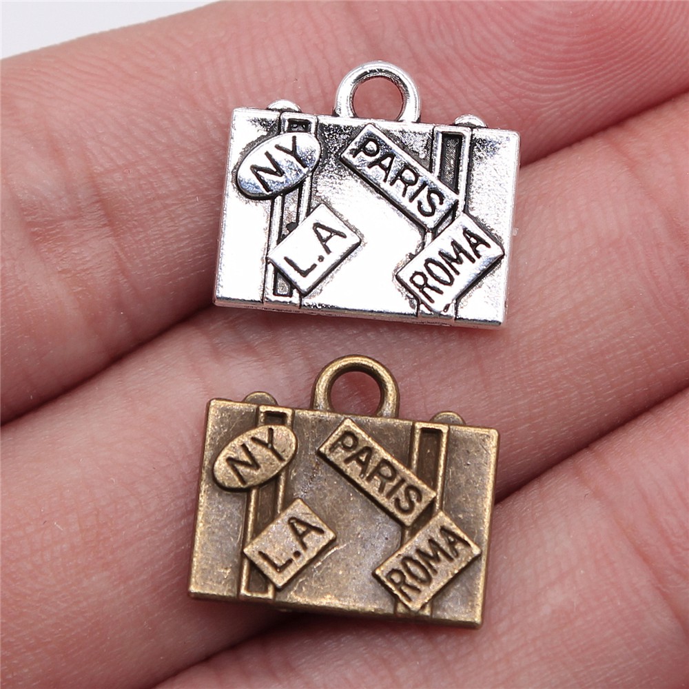 Travel Accessories New York - WYSIWYG 5 pièces 15x16mm breloques sacs