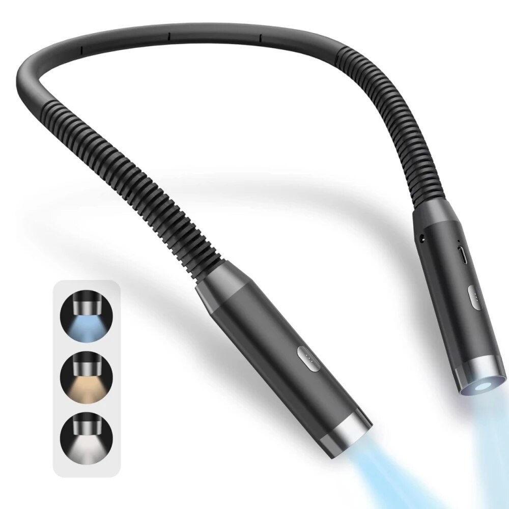 Lampe de lecture au cou, pliab - Book Light Flexible avis et prix