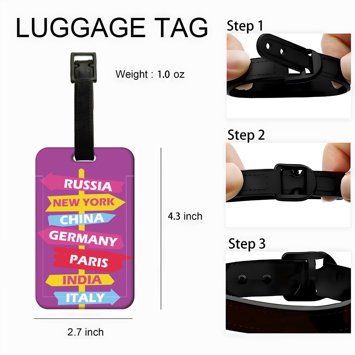Étiquettes de bagages créative - Travel Accessories List avis et prix