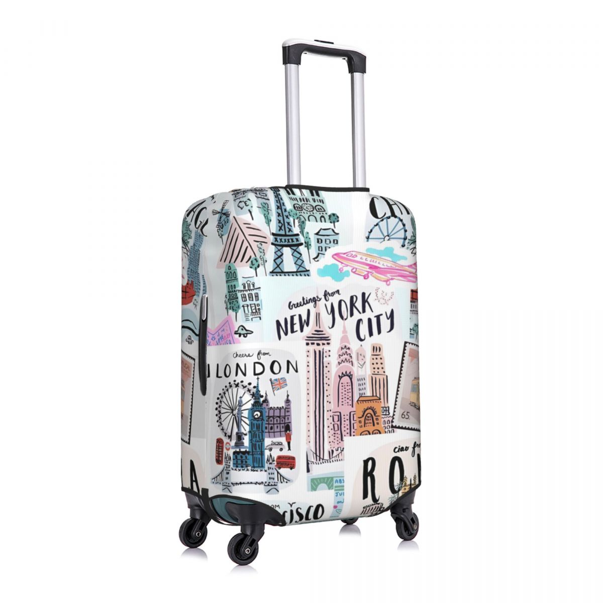Housse de valise imprimée de v - Travel Accessories New York avis et prix
