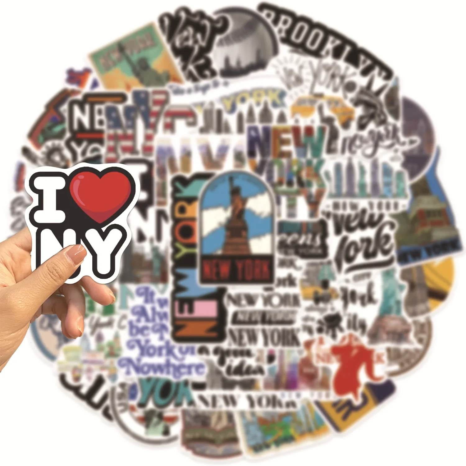 50/100 pièces mignon New York  - Travel Accessories New York avis et prix