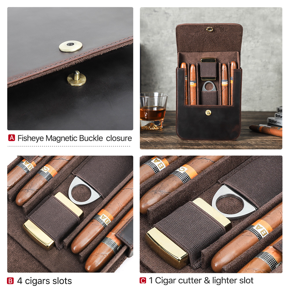 CONTACT'S FAMILY Boîte à cigar - Travel Accessories Leather avis et prix